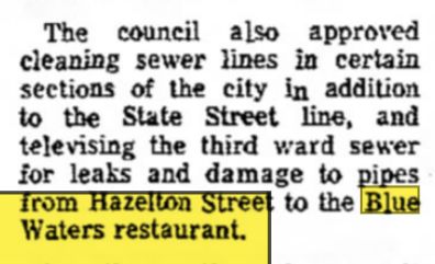 Blue Waters Restaurant (Viteks Restaurant) - June 1972 Article On Pipes